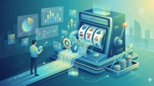 Иллюстрация механизмов работы слотов для статьи о способах увеличения шансов на выигрыш